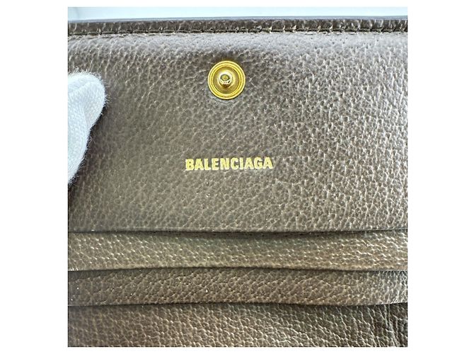 Cartera compacta Gucci The Hacker Project Colaboración Balenciaga Castaño Roja Verde - vista 17