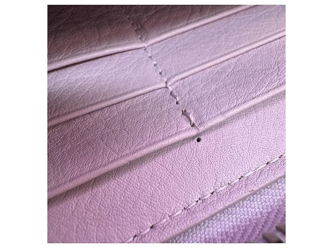 Cartera larga de cuero rosa Balenciaga - vista 7