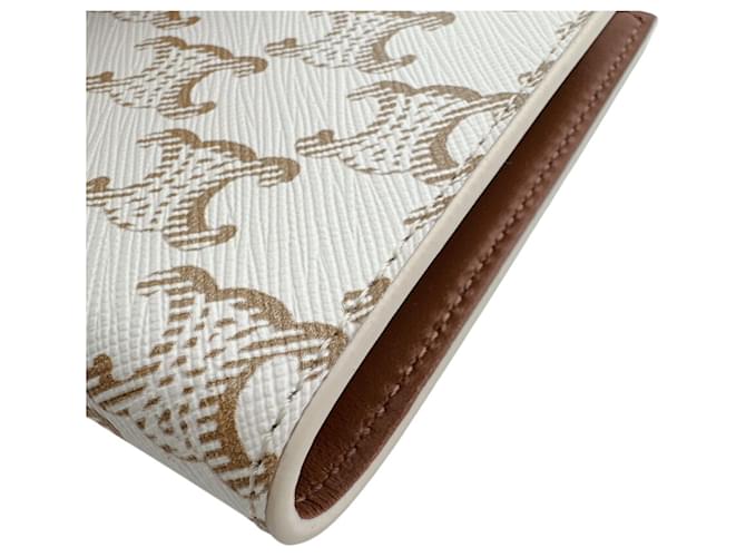 Céline Cartera bi-fold con correa Celine Medium Blanco - vista 4