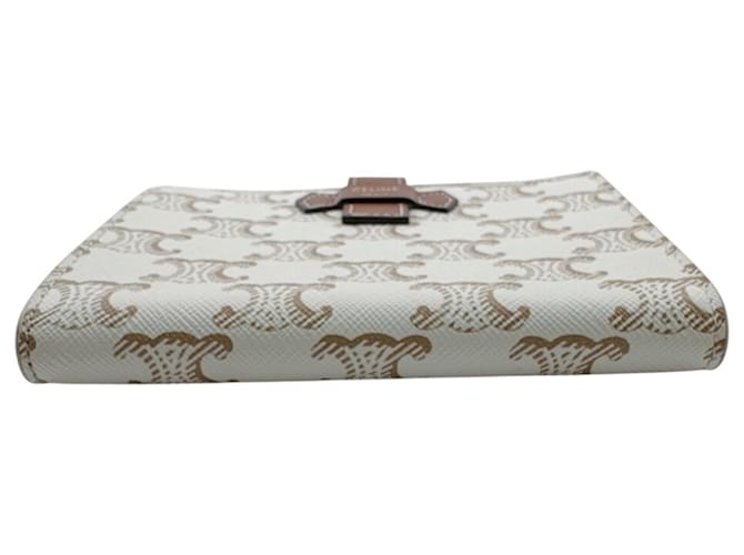 Céline Cartera bi-fold con correa Celine Medium Blanco - vista 7