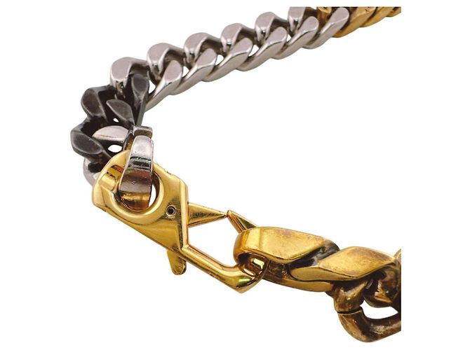 Louis Vuitton Mini Monogram Halskette Schwarz Silber Golden - Ansicht 4