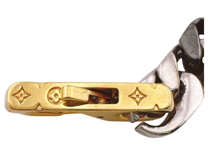 Louis Vuitton Mini Monogram Halskette Schwarz Silber Golden - Ansicht 6