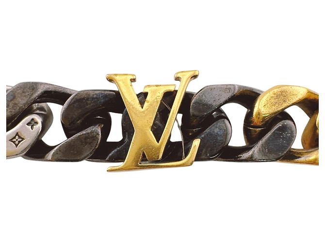 Louis Vuitton Mini Monogram Halskette Schwarz Silber Golden - Ansicht 7