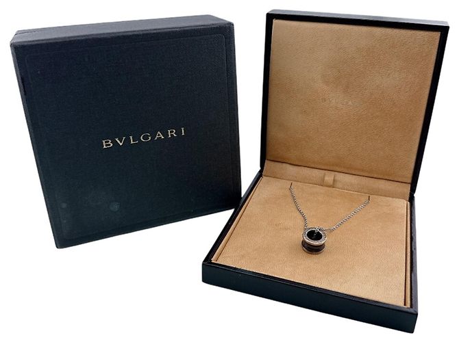 Bulgari Collar Bvlgari B.zero1 Negro Plata - vista 10
