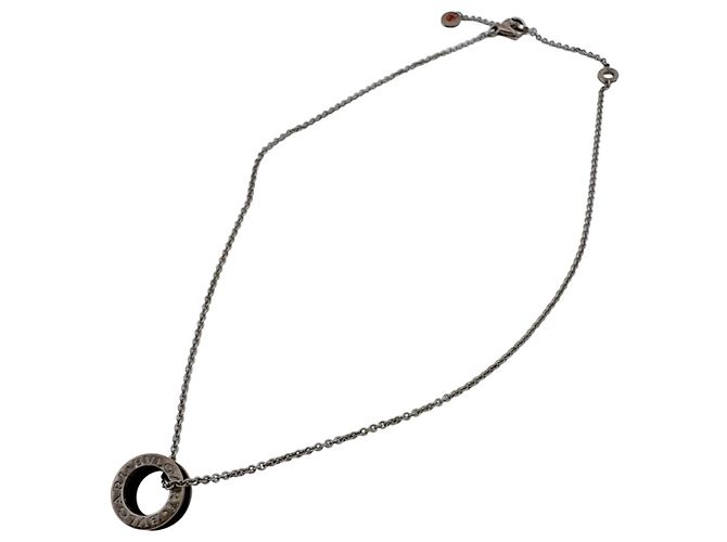 Bulgari Collar Bvlgari B.zero1 Negro Plata - vista 2