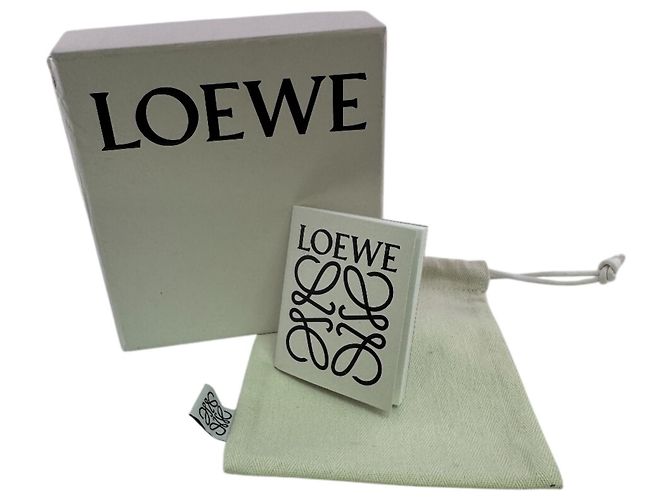 Loewe Knot Kompakter Klappgeldbörse mit Reißverschluss Beige Grün - Ansicht 14