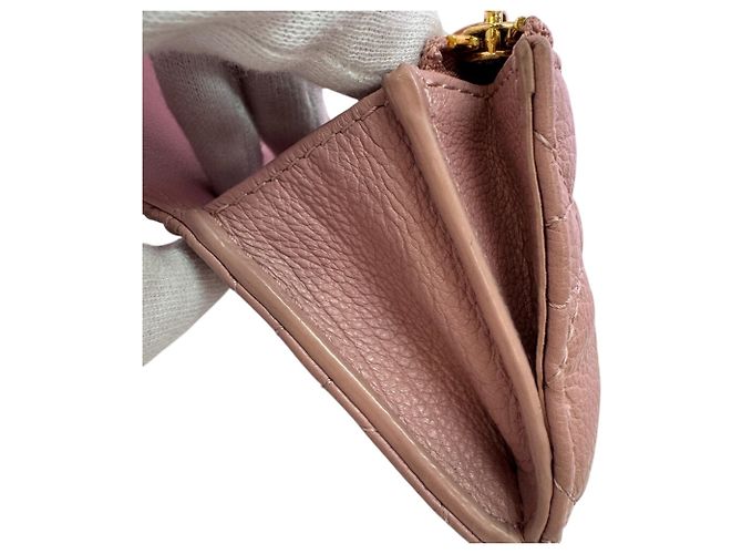 Christian Dior Cannage Bi-fold Wallet Pink - Ansicht 10