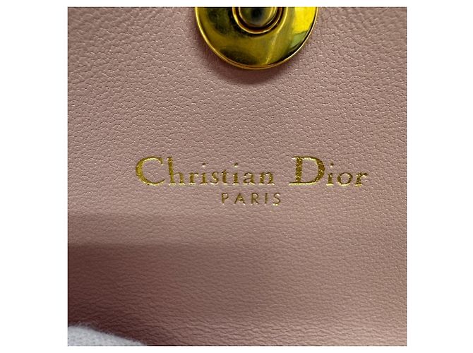 Christian Dior Cannage Bi-fold Wallet Pink - Ansicht 14