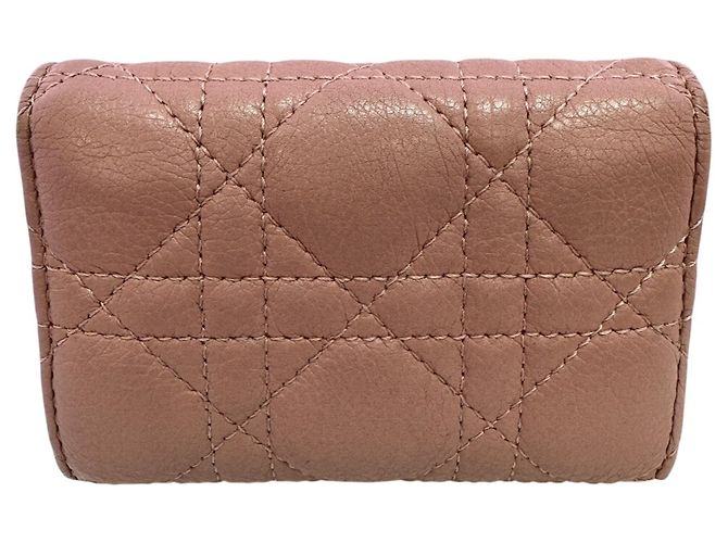 Christian Dior Cannage Bi-fold Wallet Pink - Ansicht 2