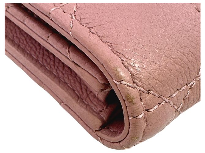 Christian Dior Cannage Bi-fold Wallet Pink - Ansicht 3