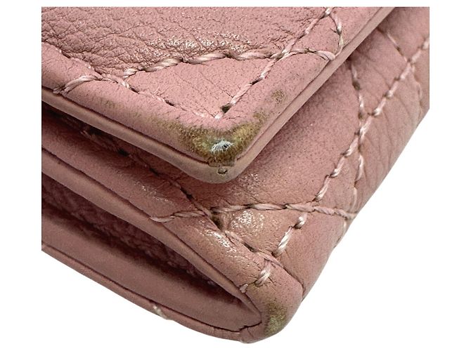Christian Dior Cannage Bi-fold Wallet Pink - Ansicht 5
