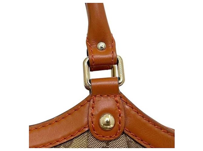 Borsa Tote Gucci beige e arancione - vista 10