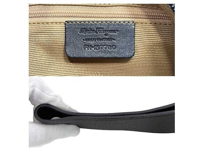 Borsa a tracolla Salvatore Ferragamo Gancini Nero - vista 5