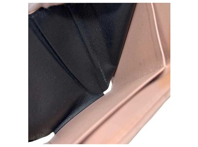 Saint Laurent Tri-fold Wallet aus rosa Leder Pink - Ansicht 7