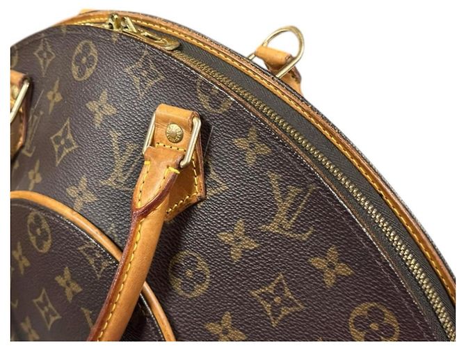 Borsa Louis Vuitton Ellipse MM Monogram Marrone Monogramma - vista 10