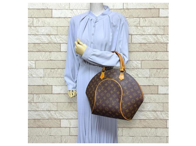 Borsa Louis Vuitton Ellipse MM Monogram Marrone Monogramma - vista 2