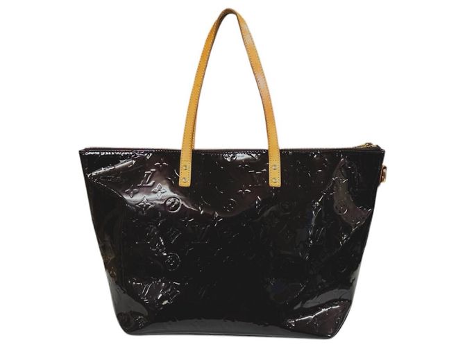 Borsa Tote Louis Vuitton Bellevue GM Vernis Bordò Porpora - vista 3