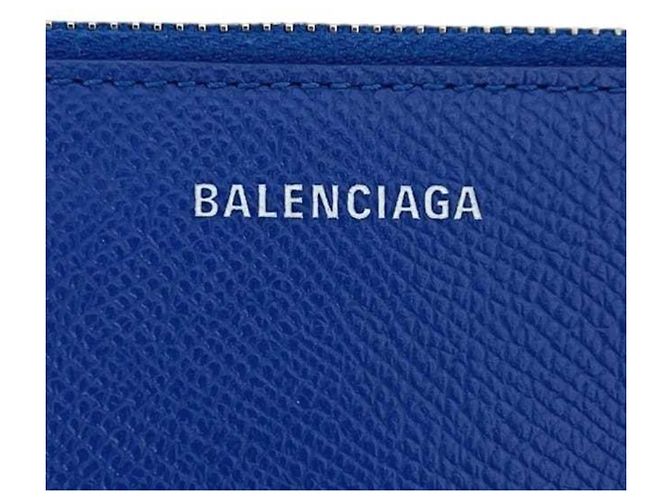 Monedero de piel azul Balenciaga - vista 6