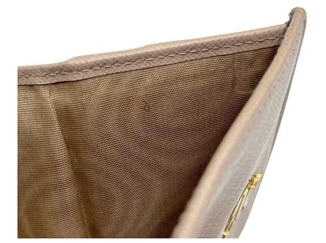 Prada Saffiano Leather Bi-Fold Wallet Beige - view 5