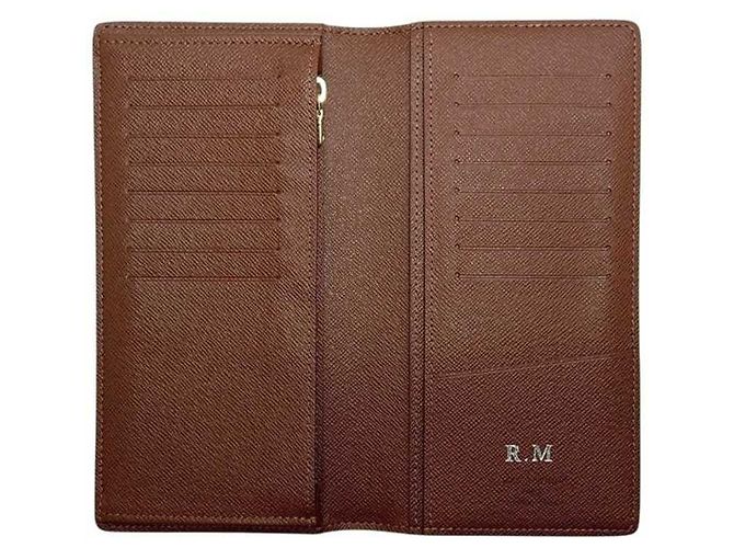 Cartera larga plegable Louis Vuitton Marrón Monogram Castaño - vista 7