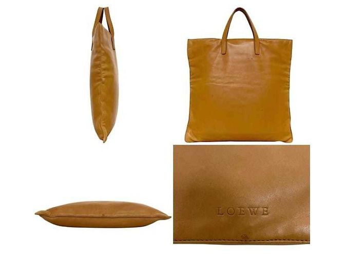 Borsa tote Loewe in pelle nappa marrone - vista 3