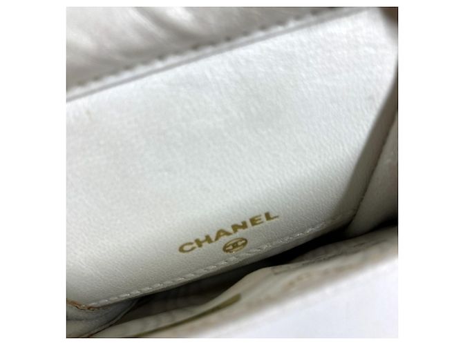 Chanel Vintage CC Coco Mark Phone Wallet White - view 11
