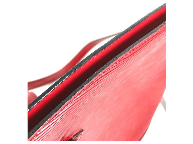 Borsa shopping Louis Vuitton Epi Saint Jacques Rosso - vista 13