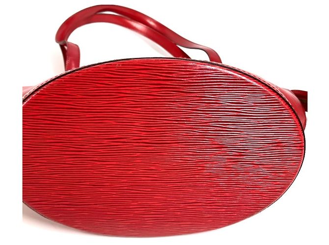 Borsa shopping Louis Vuitton Epi Saint Jacques Rosso - vista 5