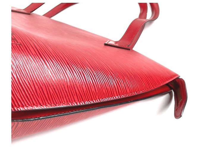 Borsa shopping Louis Vuitton Epi Saint Jacques Rosso - vista 6
