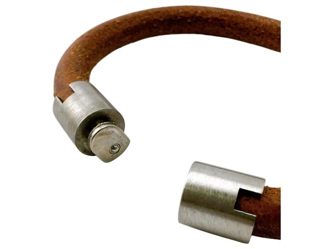 Ring Hermès Hermes Iota Armreif in Braun - Ansicht 6
