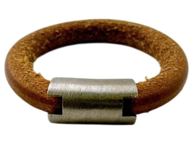 Ring Hermès Hermes Iota Armreif in Braun - Ansicht 9