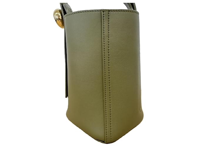 Borsa a Spalla Loewe Pebble Cachi Verde oliva - vista 5