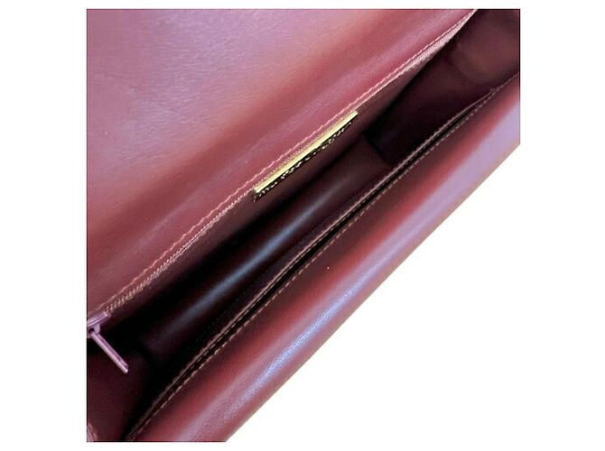 Borsa a tracolla in pelle bordeaux Cartier Must Line Bordò - vista 7