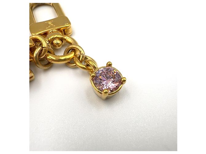 Portachiavi Louis Vuitton Petite Malle Oro Rosa D'oro Metallico - vista 6
