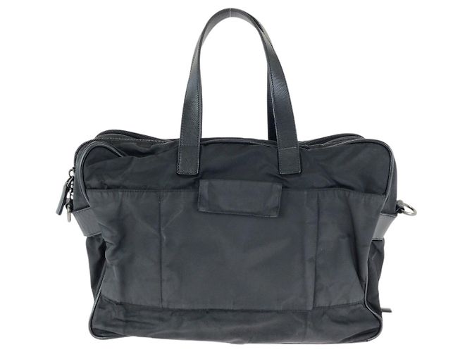 Valigetta in nylon Tessuto Saffiano e pelle Prada Nero - vista 2