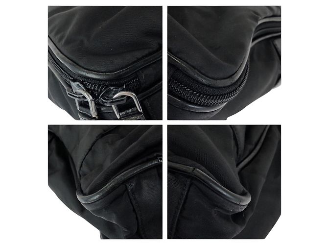 Valigetta in nylon Tessuto Saffiano e pelle Prada Nero - vista 3