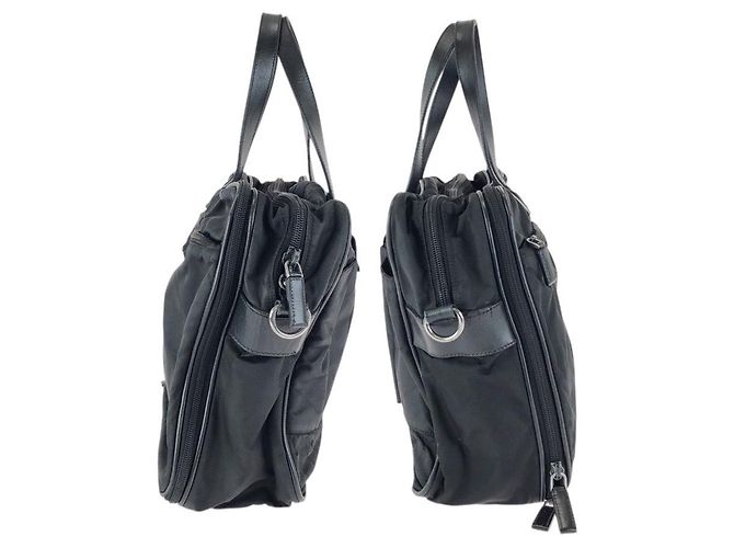 Valigetta in nylon Tessuto Saffiano e pelle Prada Nero - vista 8