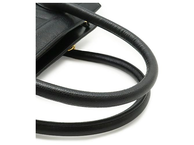 Borsa in pelle Chanel Chevron V-Stitch Nero - vista 4