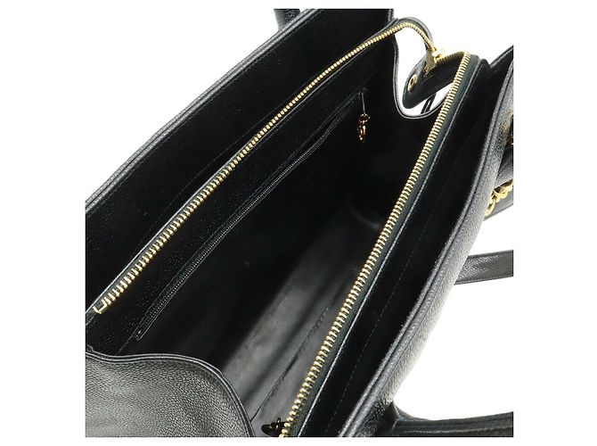 Borsa in pelle Chanel Chevron V-Stitch Nero - vista 6