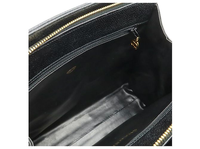 Borsa in pelle Chanel Chevron V-Stitch Nero - vista 7