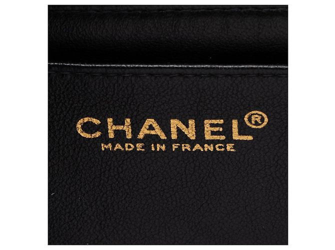 Gabrielle Chanel Vintage Caviar Leather Kelly Top Handle Nero - vista 8