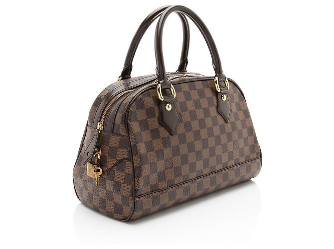 Borsa Louis Vuitton Damier Ebene Duomo Marrone - vista 2