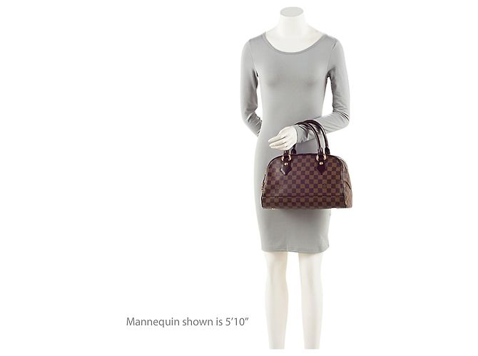 Borsa Louis Vuitton Damier Ebene Duomo Marrone - vista 5
