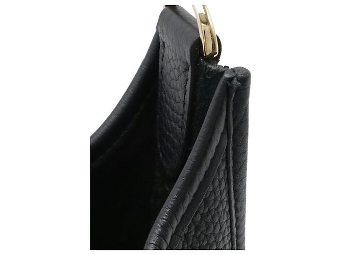 Hermès Borsa a tracolla Hermes Evelyne II in pelle nera Nero - vista 4