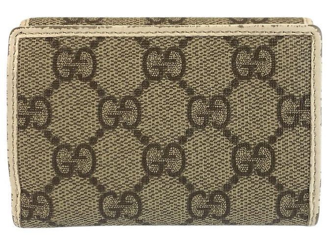 Portafoglio Compatto Gucci Horsebit Beige Avorio Marrone - vista 2