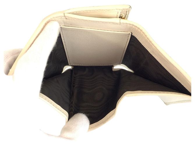 Portafoglio Compatto Gucci Horsebit Beige Avorio Marrone - vista 5