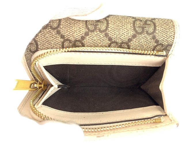 Portafoglio Compatto Gucci Horsebit Beige Avorio Marrone - vista 6