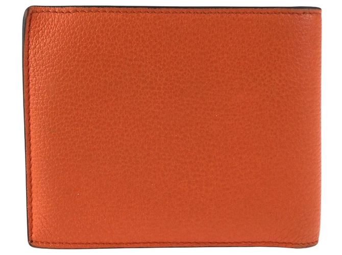 Gucci Orange Leather Compact Wallet - view 2