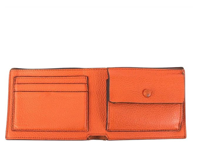 Gucci Orange Leather Compact Wallet - view 6