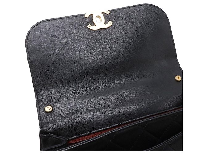Borsa Chanel 19 in pelle trapuntata con manico superiore Nero - vista 8